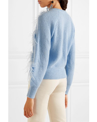 Stine Goya Candice Feather Embellished Knitted Sweater