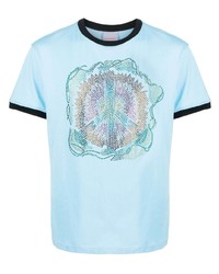 BLUEMARBLE Rhinestone Embellished Organic Cotton T Shirt