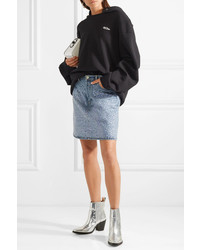 Acne Studios Sharmayne Sequined Denim Mini Skirt
