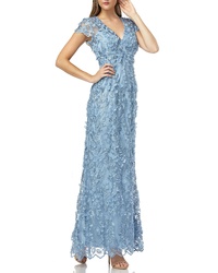 Carmen Marc Valvo Infusion Petals Embellished Gown