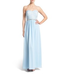 Speechless Sally Embellished Strapless Gown