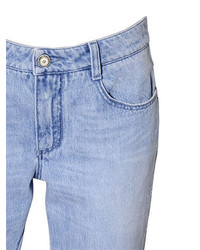 Ermanno Scervino Lace Embellished Cotton Denim Jeans