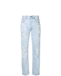 Forte Dei Marmi Couture Pearl Embellished Cropped Jeans