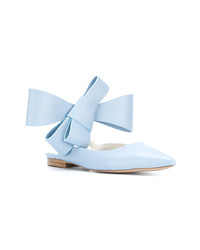 DELPOZO Bow Embellished Ballerina Shoes