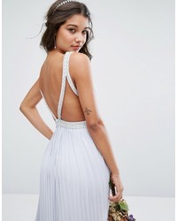 TFNC Wedding Maxi Dress With Embellished V Back