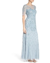 Adrianna Papell Embellished A Line Gown