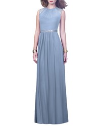 Dessy Collection Embellished Open Back Gown