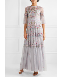 Needle & Thread Dreamers Embellished Embroidered Tulle Gown