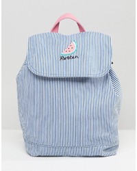 Lazy Oaf Stripe Fruit Embroidery Backpack