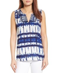NYDJ Embroidered Tie Dye Top