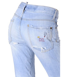 Dsquared2 Boyfriend Stretch Cotton Denim Jeans