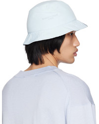MAISON KITSUNÉ Blue Embroidered Bucket Hat