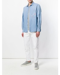 Ermanno Scervino Embroidered Chambray Shirt
