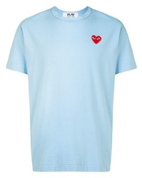 Comme Des Garcons Play Comme Des Garons Play Embroidered Heart Patch T Shirt