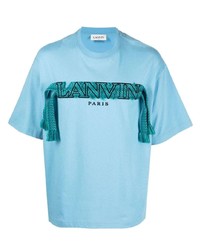 Lanvin Crazy Curb Logo Tape T Shirt