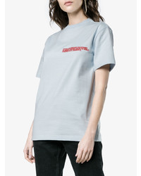Calvin Klein 205W39nyc Embroidered Cotton T Shirt