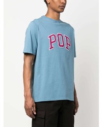 Pop Trading Company Embroidered Logo Jersey T Shirt