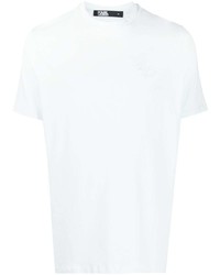 Karl Lagerfeld Embroidered Logo Short Sleeved T Shirt