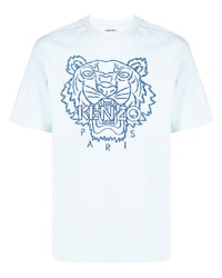 Kenzo Tiger Logo Embroidered T Shirt
