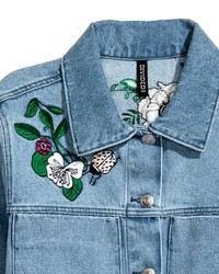 H&M Embroidered Denim Jacket