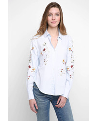 Blank Embroidered Tie Back Shirting