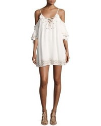 Red Carter Naples Embroidered Swim Coverup Dress