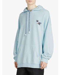 burberry light blue hoodie