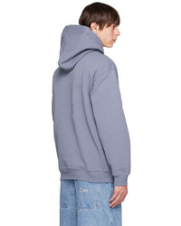 Dime Gray Embroidered Hoodie