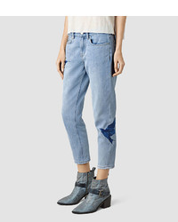 AllSaints Birds Embroidered Jeans