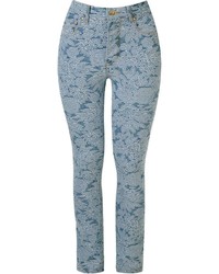 Amap Floral Embroidered Skinny Jeans