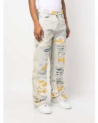 Who Decides War Distressed Finish Embroidered Jeans