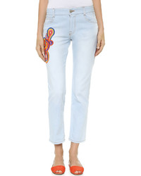 Stella McCartney Embroidered Tomboy Jeans