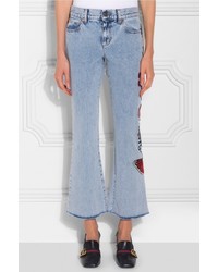 Gucci Embroidered Denim Jeans