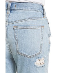 Free People Lacey Stilt Embroidered Crop Jeans