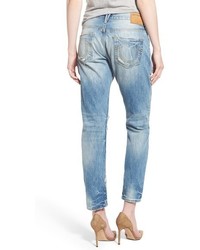 True Religion Brand Jeans Liv Embroidered Crop Boyfriend Skinny Jeans