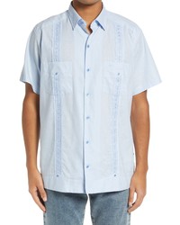TEXAS STANDARD Linen Cotton Guayabera Shirt In Blue At Nordstrom