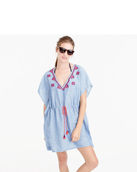 J.Crew Linen Embroidered Tunic