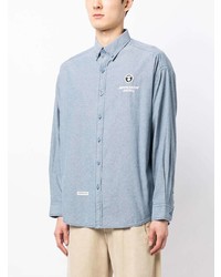 AAPE BY A BATHING APE Aape By A Bathing Ape Logo Embroidery Cotton Shirt