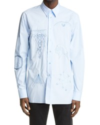 Raf Simons Archive Redux Ss 04 Embroidered Button Up Shirt