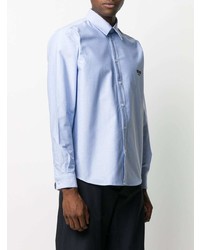 MSGM Boxy Fit Embroidered Logo Shirt