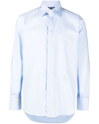 Billionaire Logo Embroidered Cotton Poplin Shirt