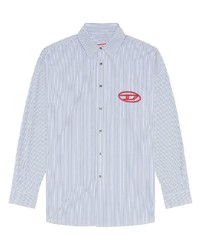 Diesel Logo Embroidered Cotton Shirt