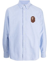 A Bathing Ape Milo Embroidered Cotton Shirt