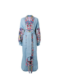 Yuliya Magdych Embroidered Wrap Dress
