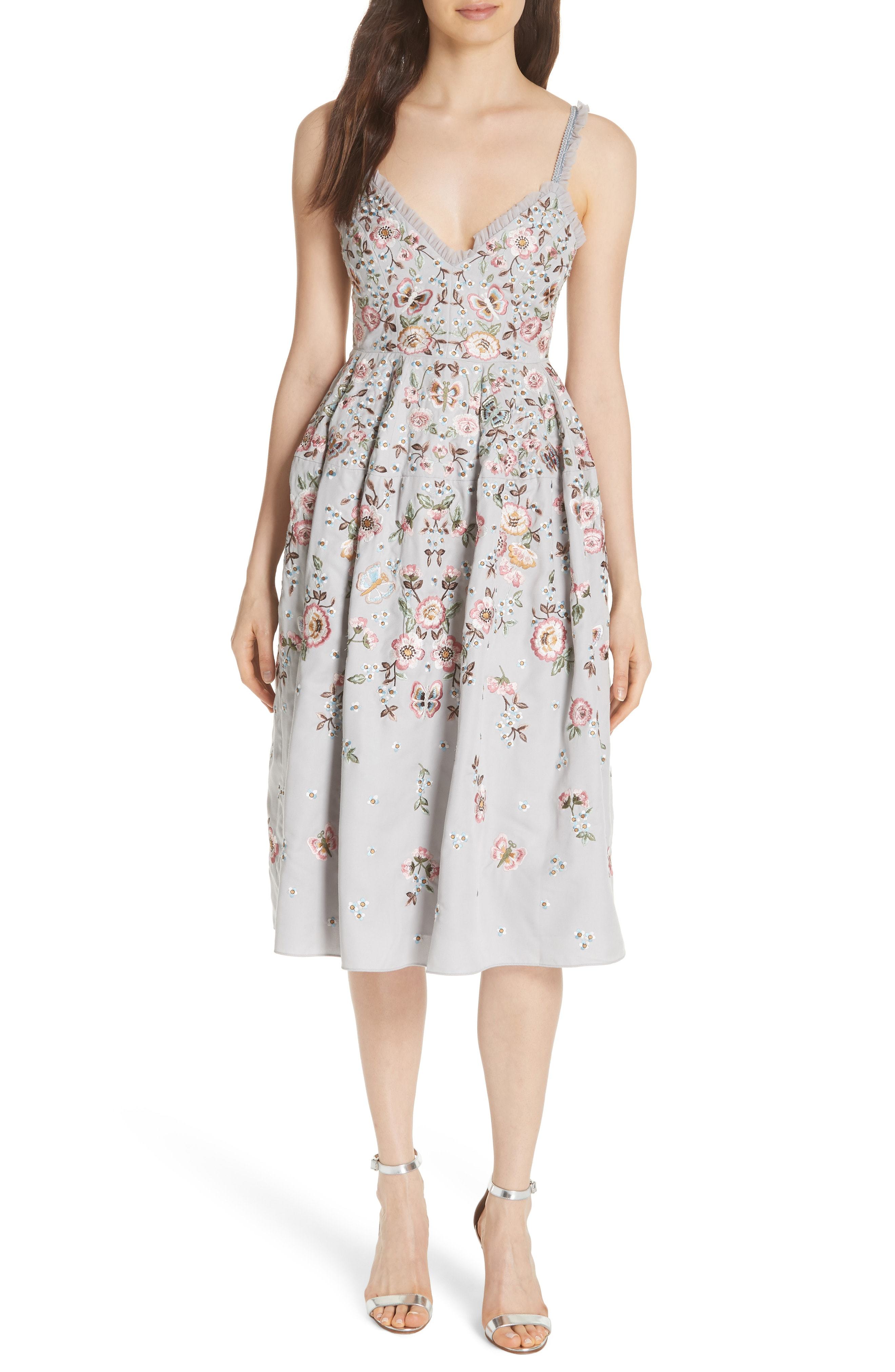 Needle & Thread Butterfly Rose Fit Flare Dress, $644 | Nordstrom ...