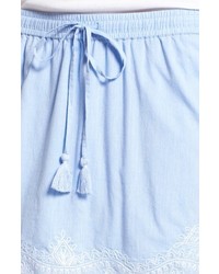 Vineyard Vines Embroidered Cotton Drawstring Miniskirt