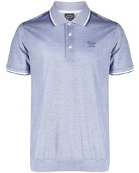 Paul & Shark Logo Embroidered Knitted Polo Shirt