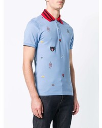 Gucci Patched Motifs Polo Shirt