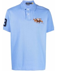 Polo Ralph Lauren Triple Pony Embroidered Cotton Polo Shirt