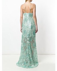 Maria Lucia Hohan Sequin Embroidered Zita Gown